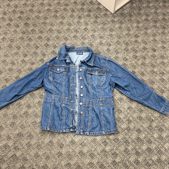 Baccini Dark Blue Denim Jacket - Picture 15 of 15